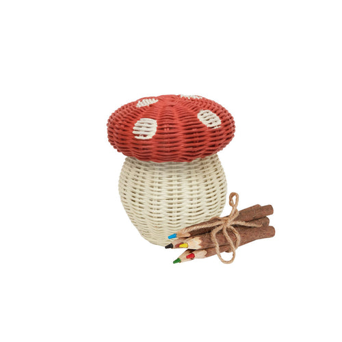 Olli Ella Porcini Basket - Red