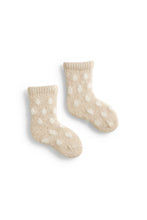 Load image into Gallery viewer, Lisa b Baby cashmere angora wool dot socks