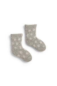 Lisa b Baby cashmere angora wool dot socks