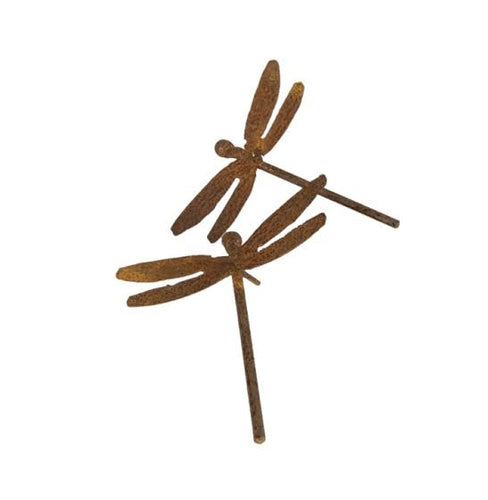 Alfresco Gardenware Dragonfly Spike Rust Small