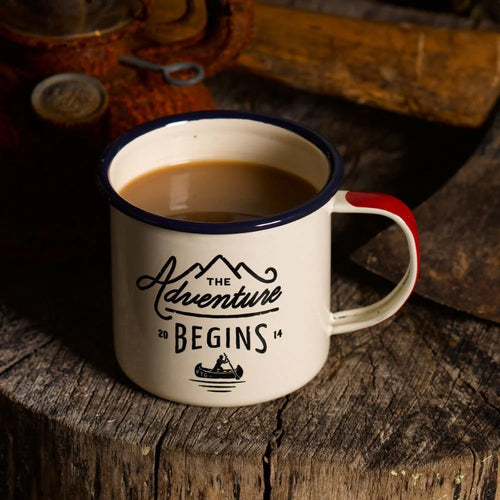 Gentlemen’s Hardware Cream ‘Adventure Begins’ Enamel Mug