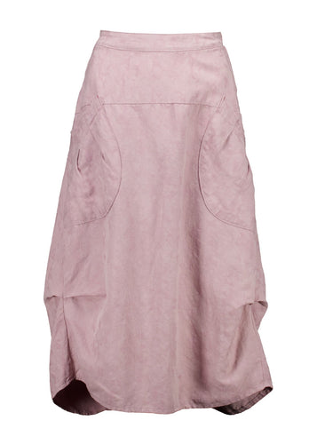 Olga de Polga Milwaukee Del Arte Skirt in Demask Linen - Baby Pink