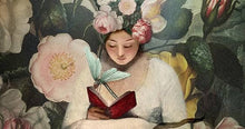 Load image into Gallery viewer, Nuovo Girl Reading by Catrin Welz-Stein Unlined Journal