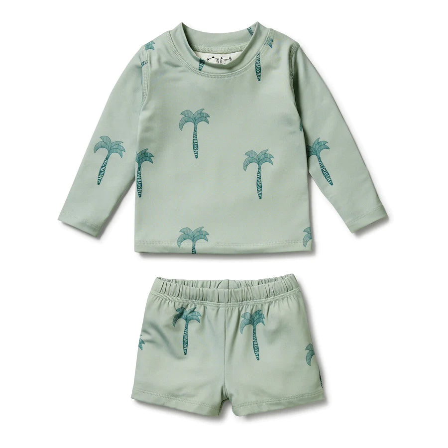 Wilson & French Rashie Swim Set - Palm Tree