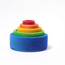 Load image into Gallery viewer, Grimm’s Stacking bowls - inverted rainbow