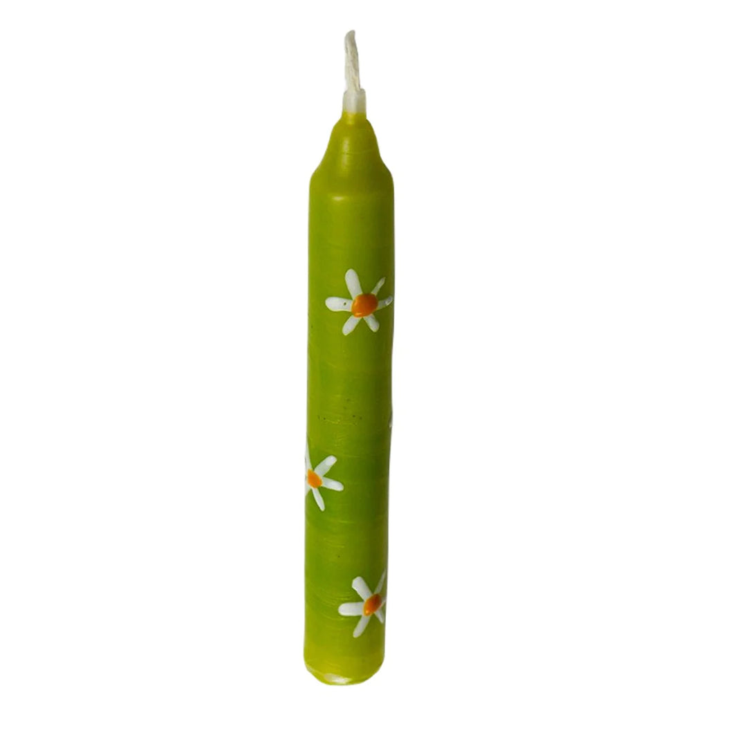 Birthday Candle - Daisy on Green