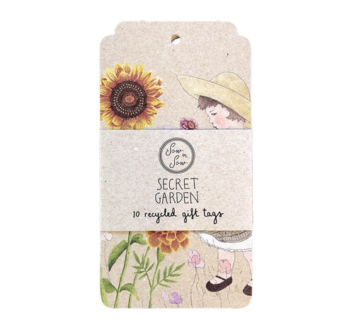 Sow’n Sow Gift Tags - Secret Garden 10 pack