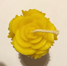 Load image into Gallery viewer, Beeswax Candle - Rose Pillar