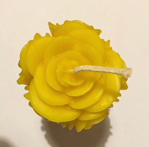 Beeswax Candle - Rose Pillar