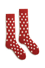 Load image into Gallery viewer, Lisa b Men&#39;s dotty wool cashmere crew socks