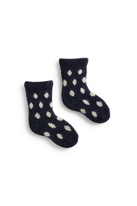 Lisa b Baby cashmere angora wool dot socks