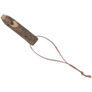 Wooden Bark Whistle on Leather Strap